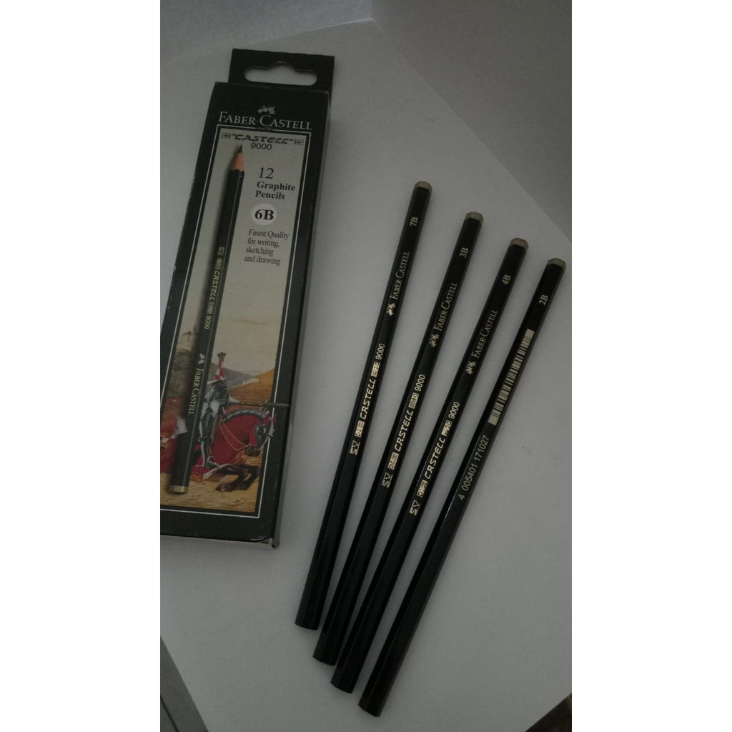 

Pensil Faber Castell 9000 - Lengkap 8B/7B/6B/5B/4B/3B/2B