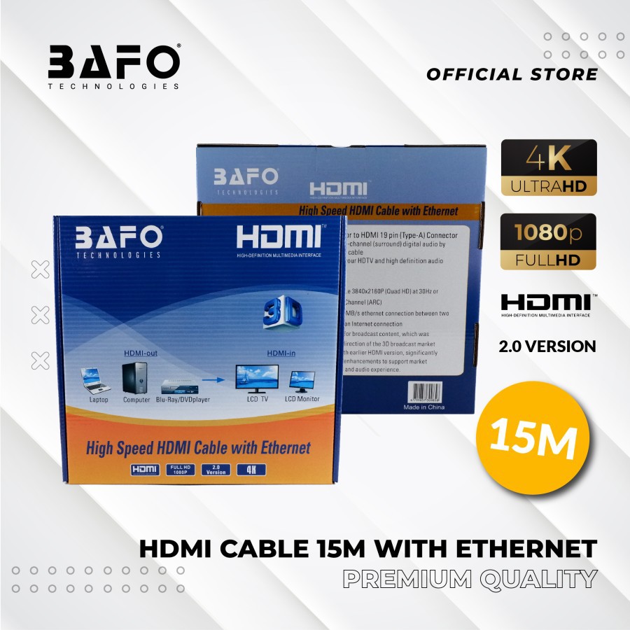 Kabel HDMI 15 Meter BAFO