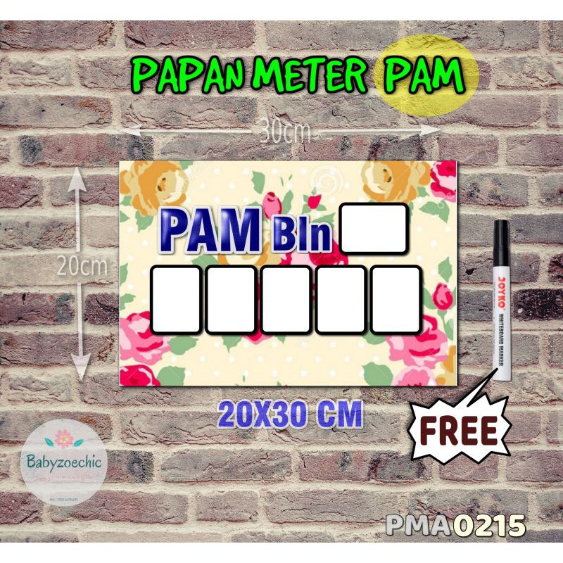 

Zoe Papan Meter Listrik PLN PAM motif Unik - Shabby 15