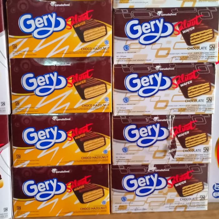 

Gery Salut Saluut Wafer Coklat Choco Hazelnut Isi 24pcs