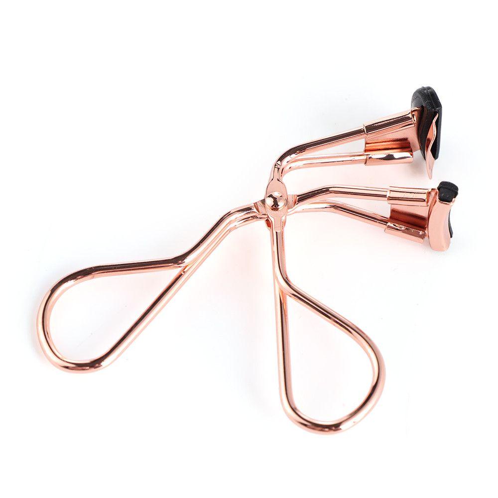 Penjepit Bulu Mata Nanas Panas Baru Stainless Steel Rose Gold Lash Curling Clip