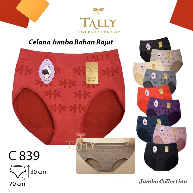 CD | Celana Dalam Wanita Jumbo TALLY 839 Bahan Rajut