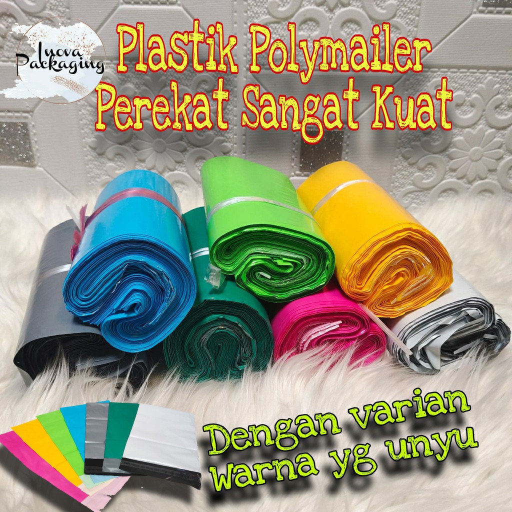 

Plastik Polymailer 17 x 30 cm Warna / Plastik Packing lem termurah