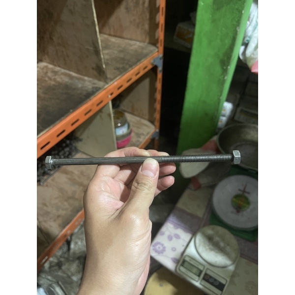 LONGBOLT 5/16 x 8” - BAUT MUR BESI KUNCI 12 PANJANG 20 CM