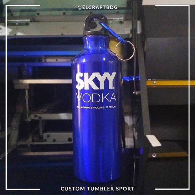 BOTOL MINUM CUSTOM GAMBAR UNIK SKKY VODKA - BOTOL MINUM 500 ML