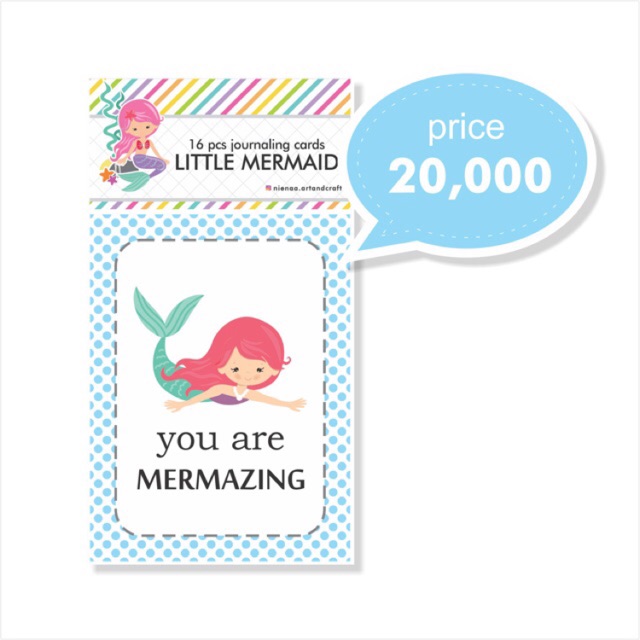 

Journaling Card Little Mermaid Collection