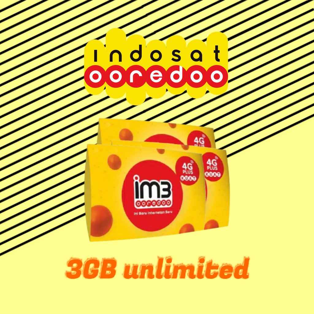 Kartu Perdana IM3 Unlimited 3GB Freedom