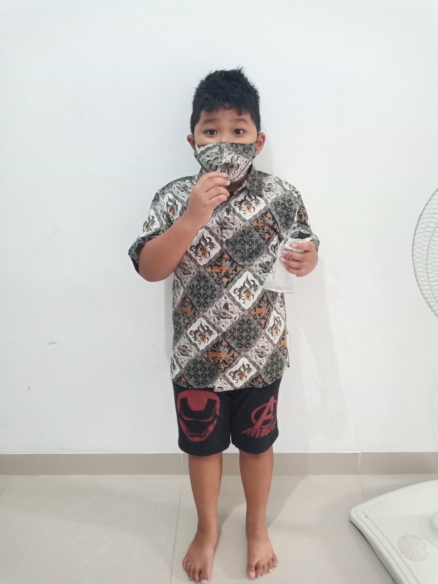 Pingu 93100315 Mi - Kemeja Batik Anak Laki-laki Lengan Pendek