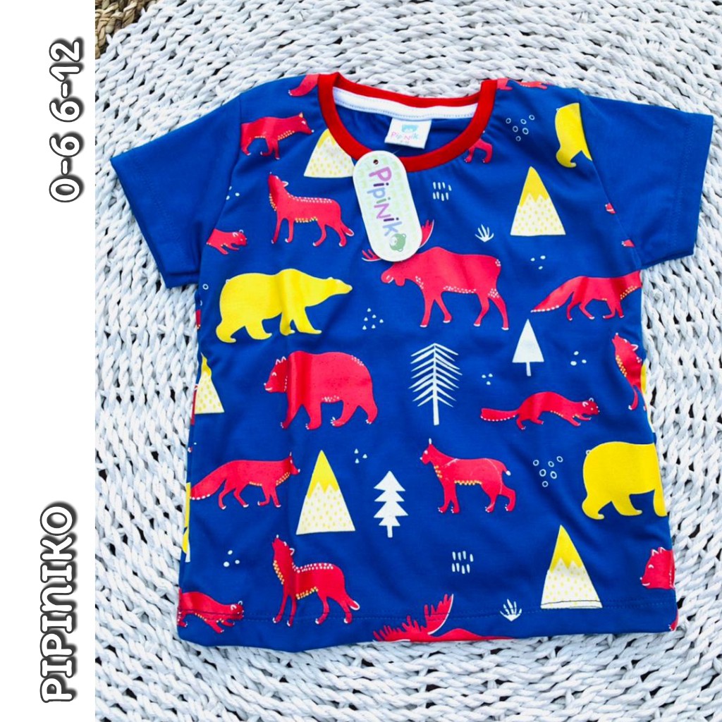 kaos anak 16 br animal