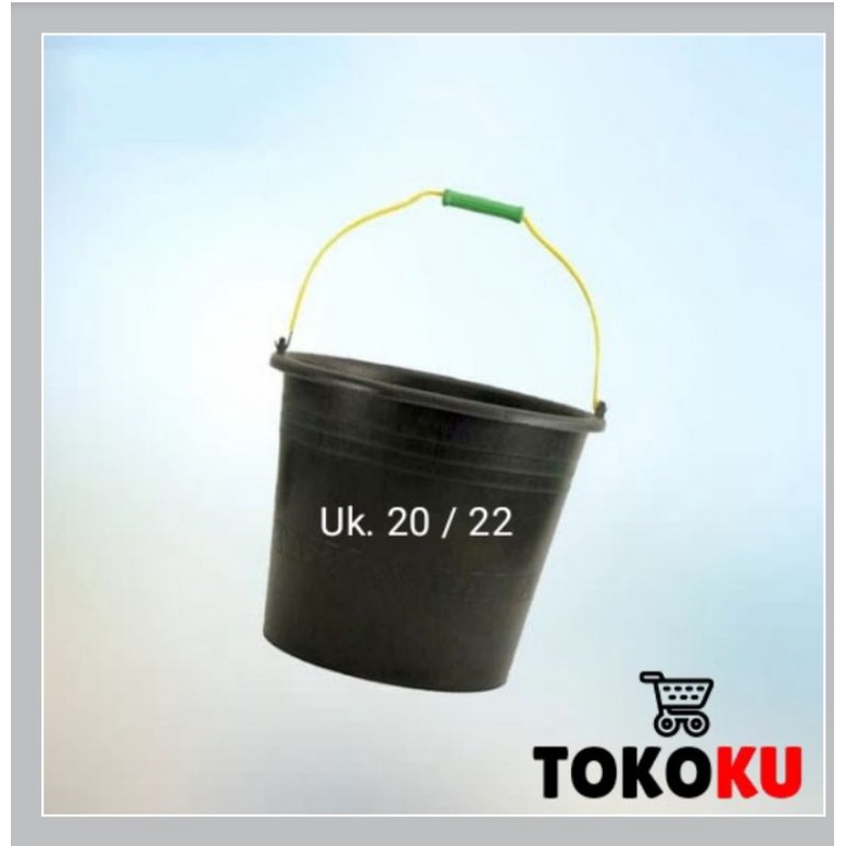 EMBER COR HITAM 18 ANTI PECAH/EMBER BANGUNAN/EMBER PLASTIK KARET HITAM