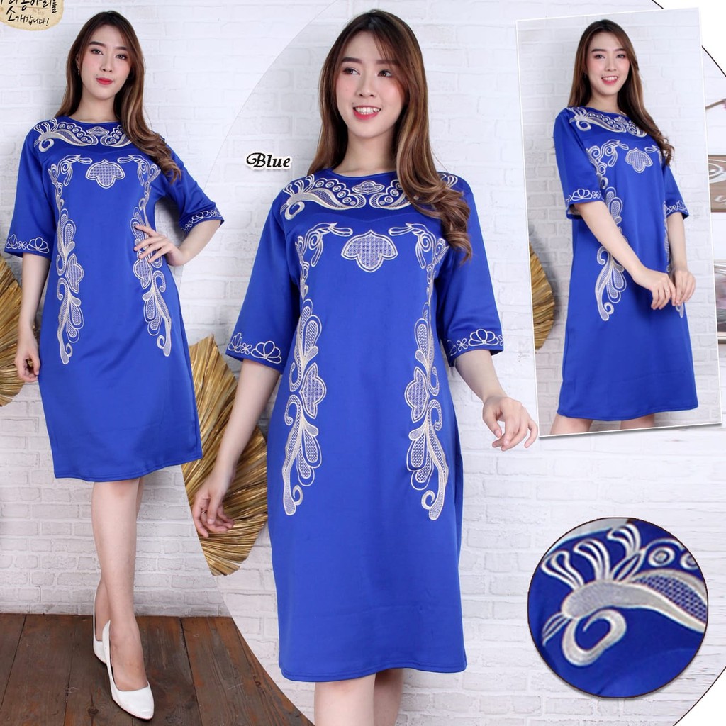 HOPYLOVY - Dress Tunik Wanita Casual Ella