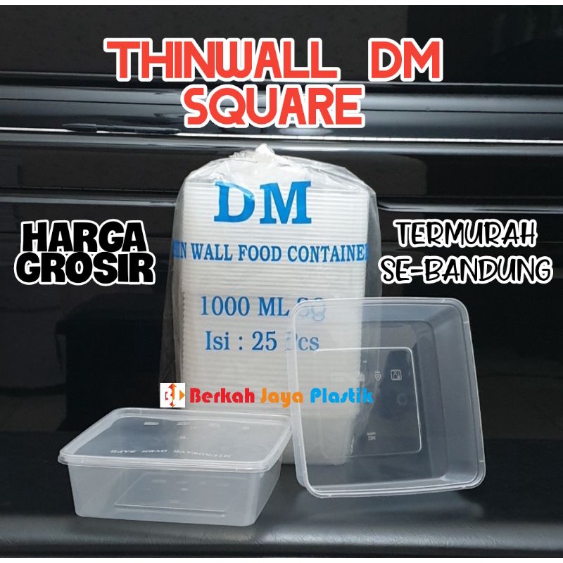 Thinwall DM 1000ml SQ Square Kotak