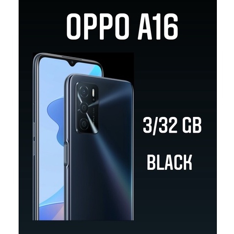 handphone oppo  garansi resmi  oppo terbaru  murah-A 16 3/32GB BLACK