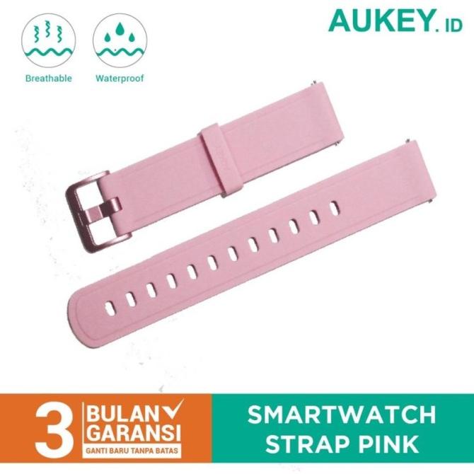 Produk Terbaik] Aukey Smartwatch Strap Pink - 500938