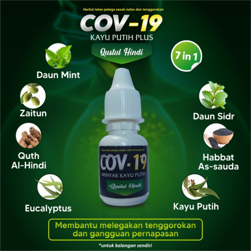 minyak kayu putih plus qusthul hindi cov-19