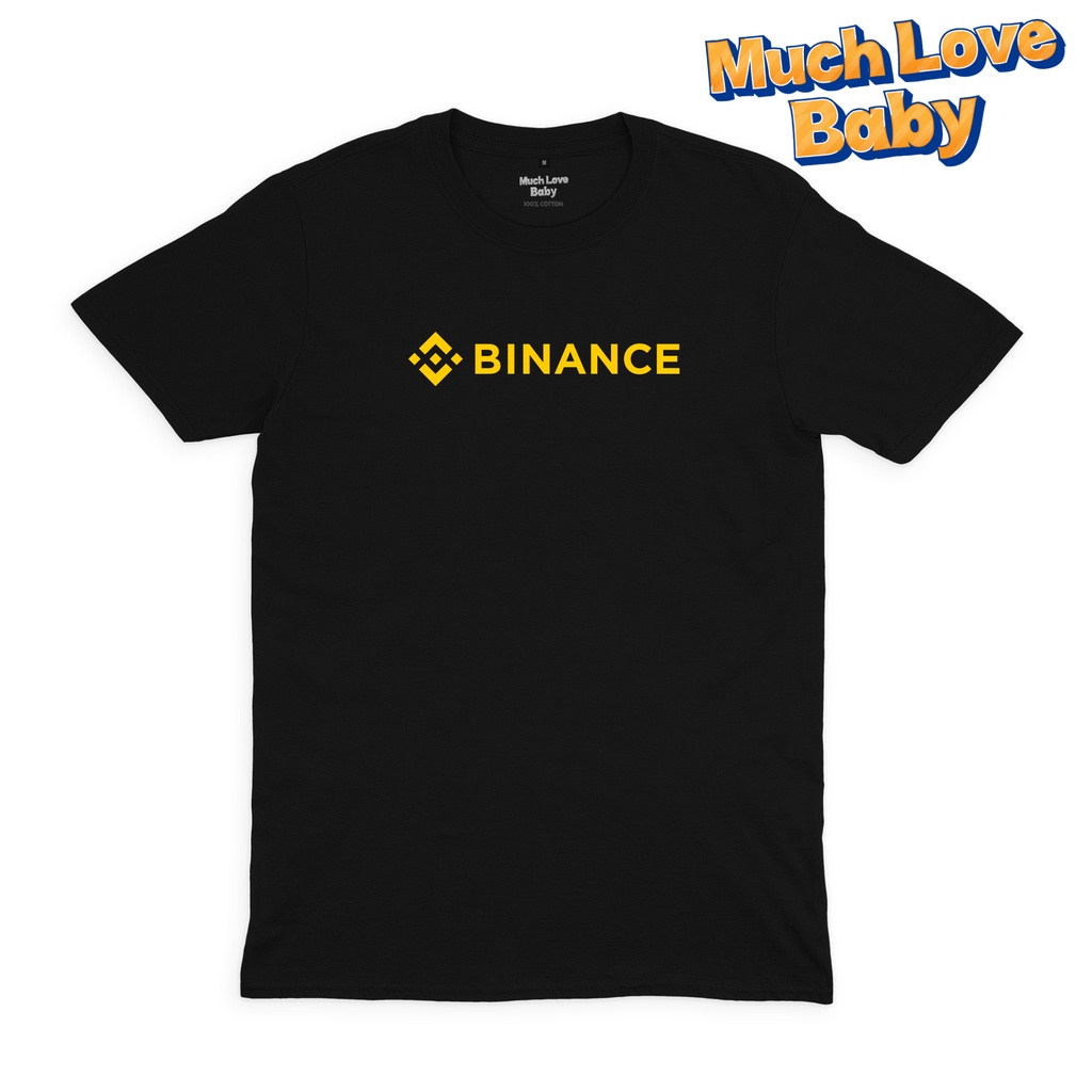 T-shirt Crypto "BINANCE" - Kaos Cryptocurrency/Baju Binance/Kaos Binance/Kaos Crypto muchlovebaby