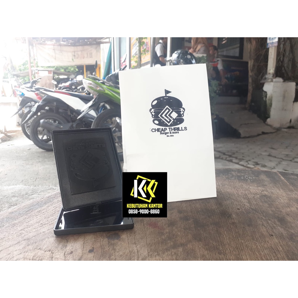 

Jual stempel kertas makanan stempel kertas bungkus burger