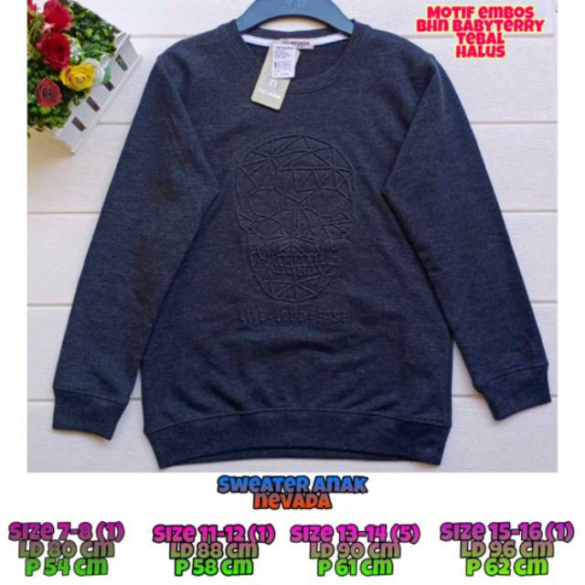 SWEATER NEVADA ORIGINAL MURAH / SWEATER ANAK COWOK MATAHARI MURAH