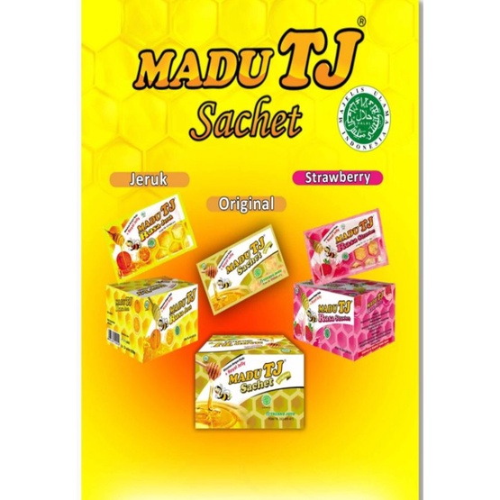 

Madu TJ Sachet Original, Strawberry, Jeruk 20ml