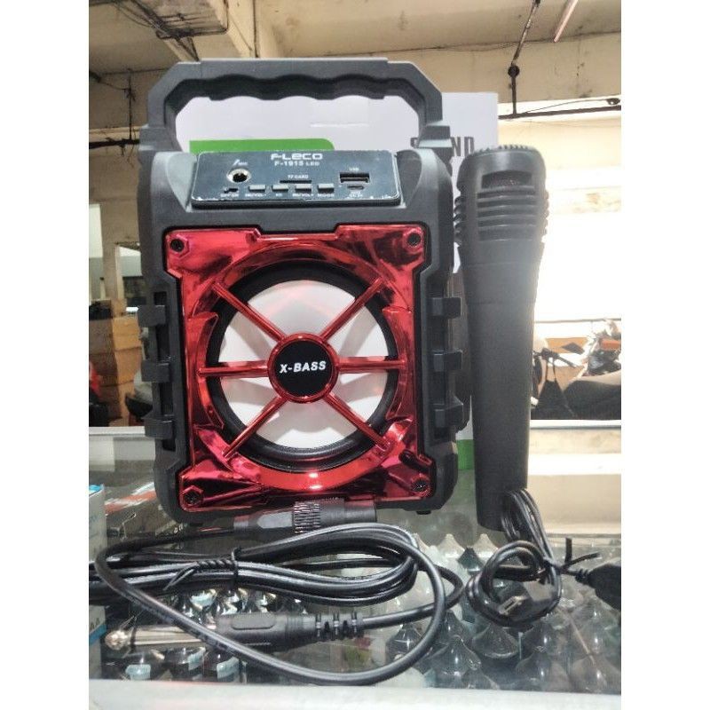 COD✓ SPEAKER BLUETOOTH FLECO F-1915 TERBARU SUPER BASS FREE MIC - SPEAKER SUPER MURAH