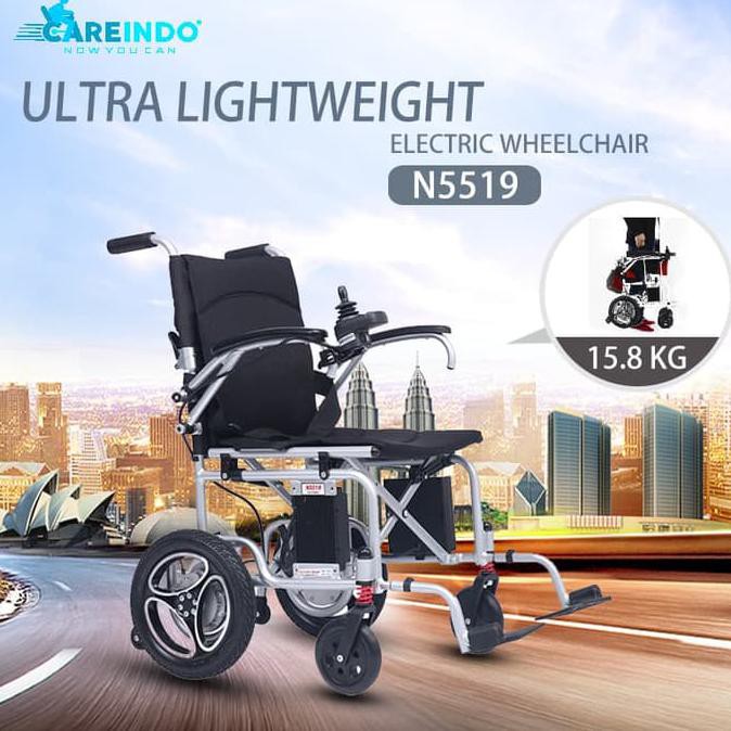 Kursi Roda Elektrik Paling Ringan Careindo N5519 Garansi Resmi