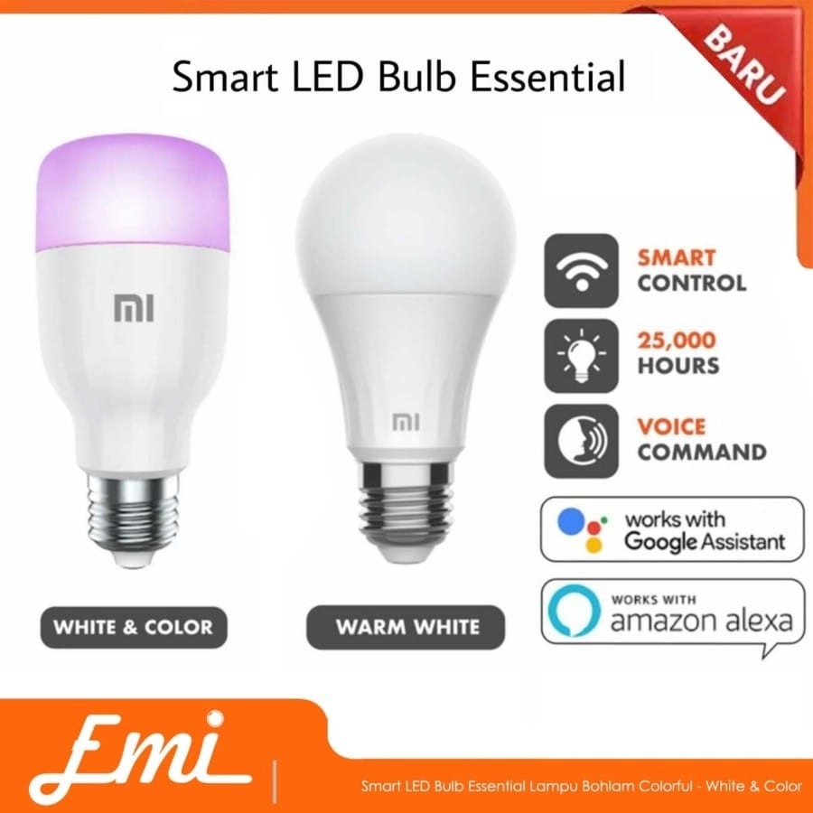 Mijia Smart LED Bulb Essential Lampu Bohlam Colorful