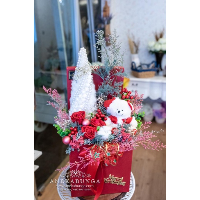 

KADO BUNGA NATAL TAHUN BARU CHRISTMAS NEW YEAR TREE FLOWER GIFT SANTA DC452CD3