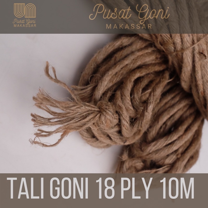 

Tali Goni 18 Ply 10 M - Tali 6 MM - Tali Rami Baru