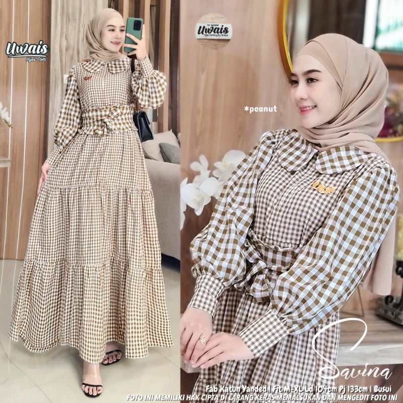 Savina Maxy Baju Wanita Jumbo Ootd Kekinian Gamis Dewasa Long Dress Muslim Pakaian Wanita Gamis Terbaru 2022 Baju Lebaran