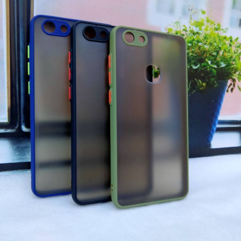 Casing Vivo V7   Vivo 1718 My Choice Fuse Aero Transparan Doff Hardcase