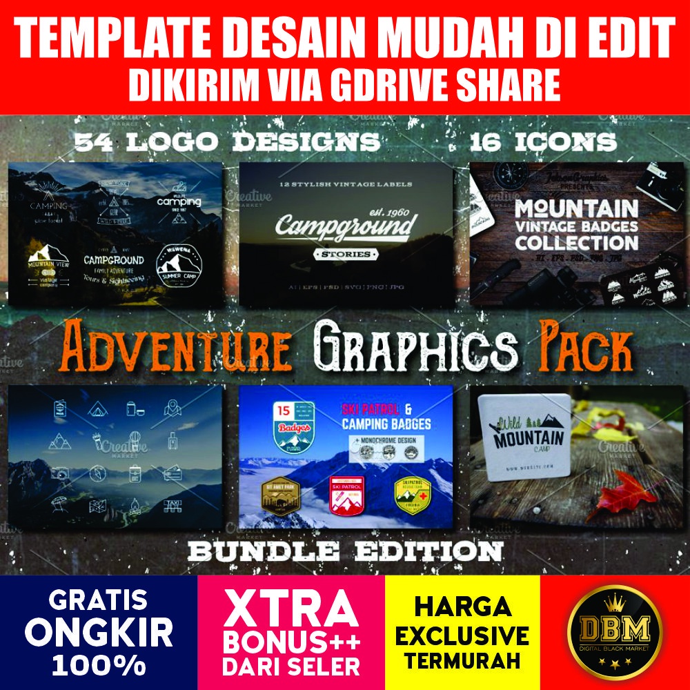 Adventure Graphics Pack - Vector Designs
