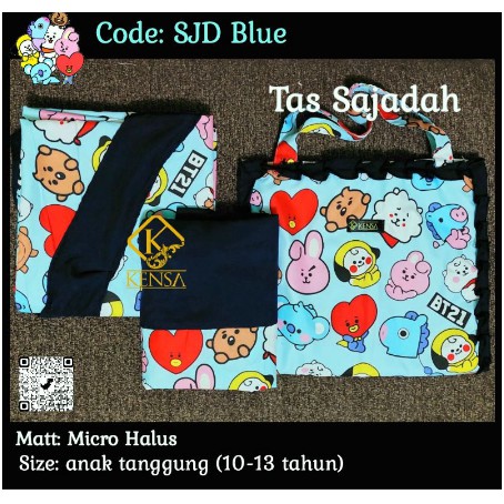 mukena anak karakter kartun best seller BT21