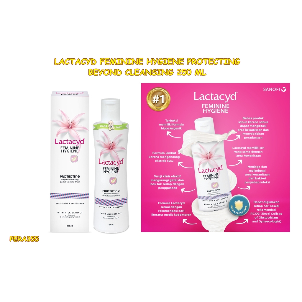PERA353 SABUN PEMBERSIH KEWANITAAN LACTACYD FEMININE HYGIENE PROTECTING / ALL DAY CARE