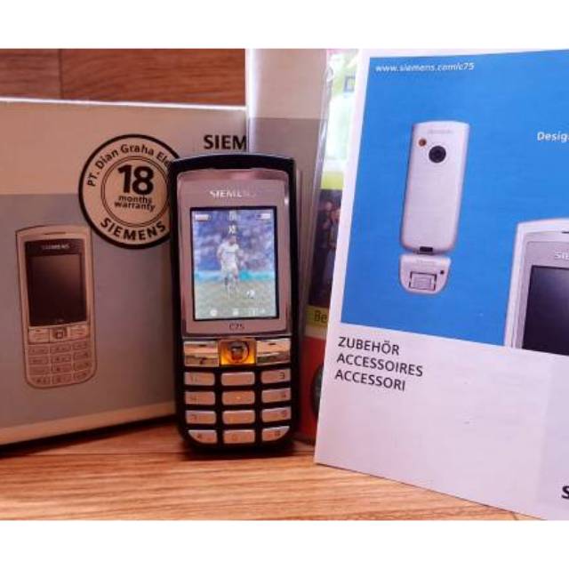 HP Jadul Siemens C75 Ronaldo Fullset Original Limited Editon Langka Bukan SL45 SL55 C55