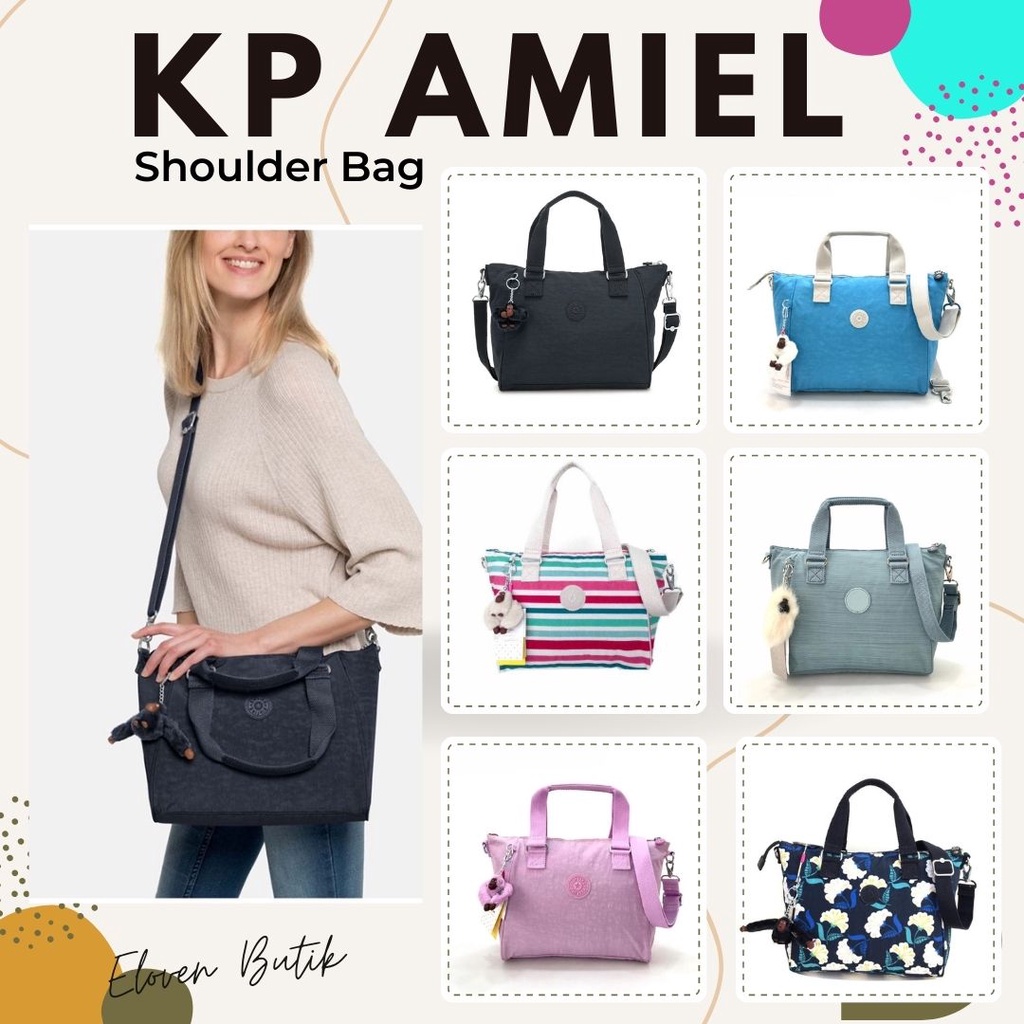 tas wanita selempang kipling Amiel shoulder bag