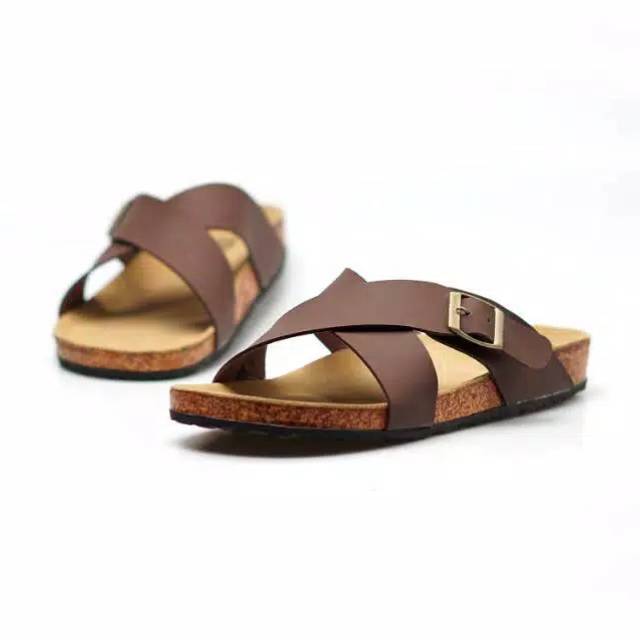 Ukuran 39-46 Sandal Pria Korea Fashion Ulzzang Sandalhitam Roma Musim Panas Kasual Nyaman Sandalpria