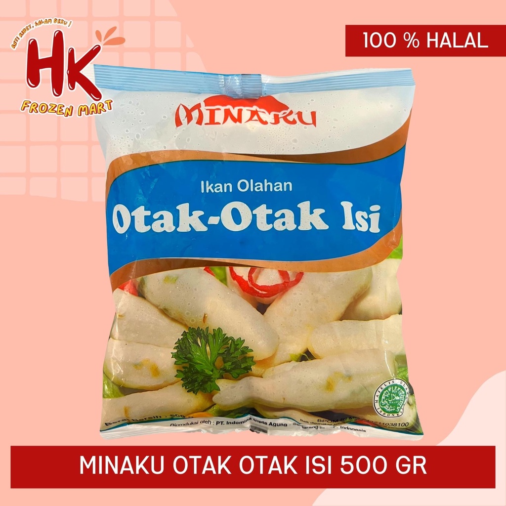 

Minaku Otak Otak Isi 500gr (olahan ikan isi sayur singapore shifudo cedea) HK Frozen Mart