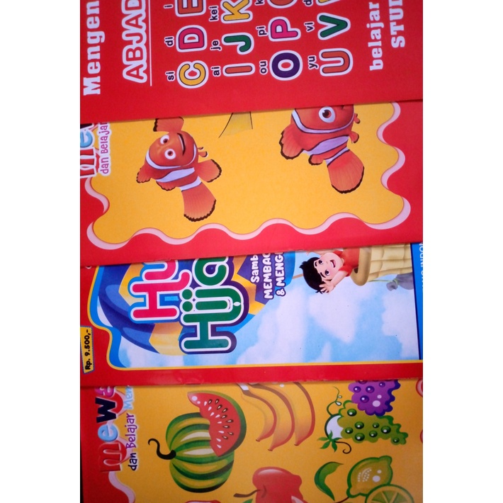 

BUKU BELAJAR MEWARNAI MEMBACA BERHITUNG DAN MENULIS ANAK USIA DINI UKURAN A4 ISI 12 HALAM