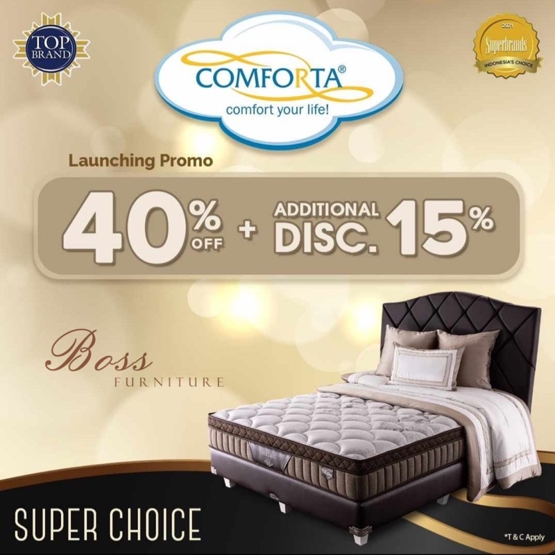 SET COMFORTA SUPER CHOICE + Divan Sandaran PROMO
