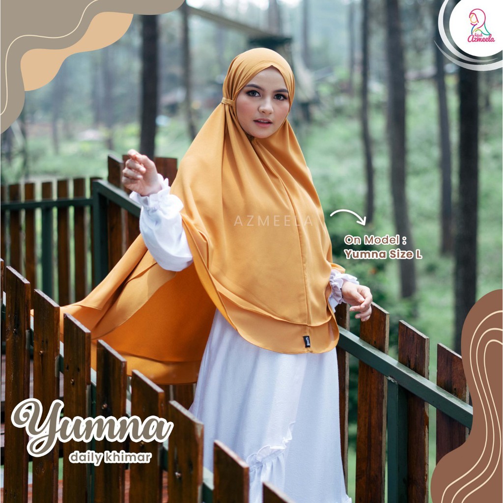 AZMEELA YUMNA KHIMAR TALI NON PAD DUA LAYER