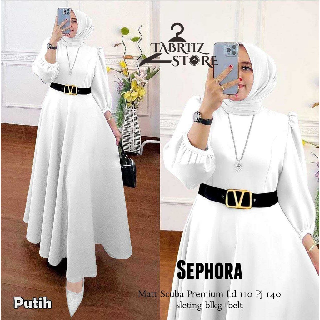 sephora maxy maxi pakaian baju gamis dress dres panjang syari polos jumbo big size ld 110 xxl bigsiz