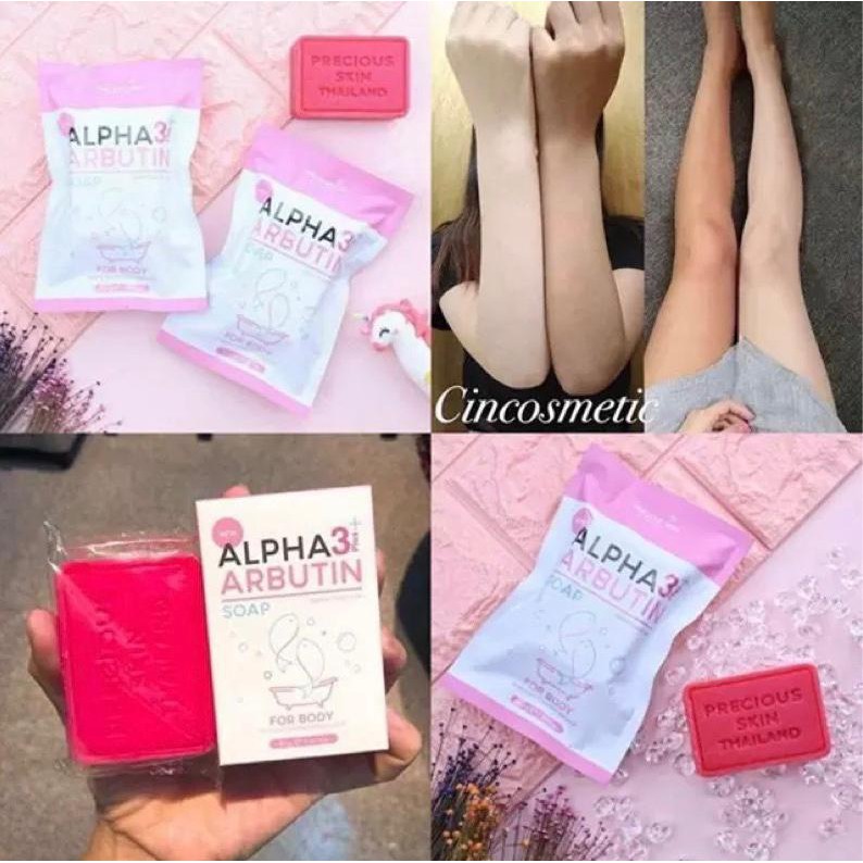 (BPOM) PRECIOUS SKIN Alpha Arbutin 3 Plus Collagen Whitening Soap 60gram/sabun pemutih ampuh