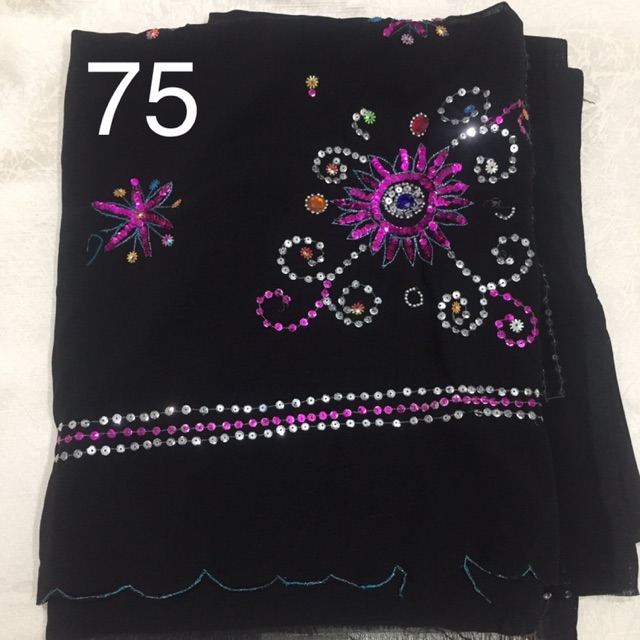 READY Kain Saree Warna Hitam / Sari India / Baju India / Baju Tradisional India / Kain Saree Murah