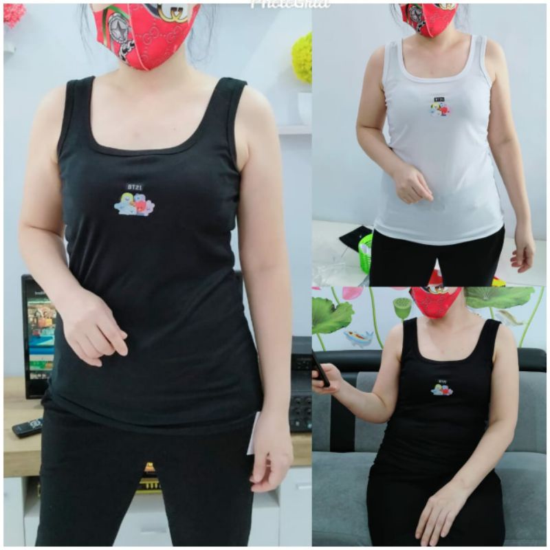 LOTUS FASHION/TANKTOP BT21 TALI BESAR/BTS - SINGLET BT21 L &amp;  XL