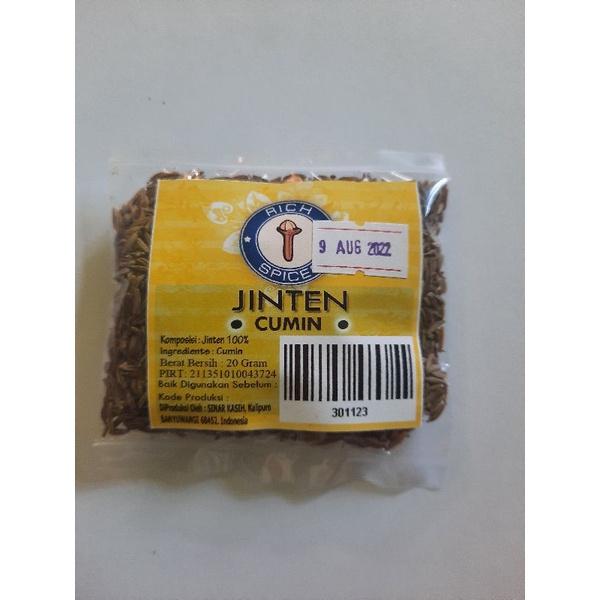 

Jinten rich 20 gr cumin