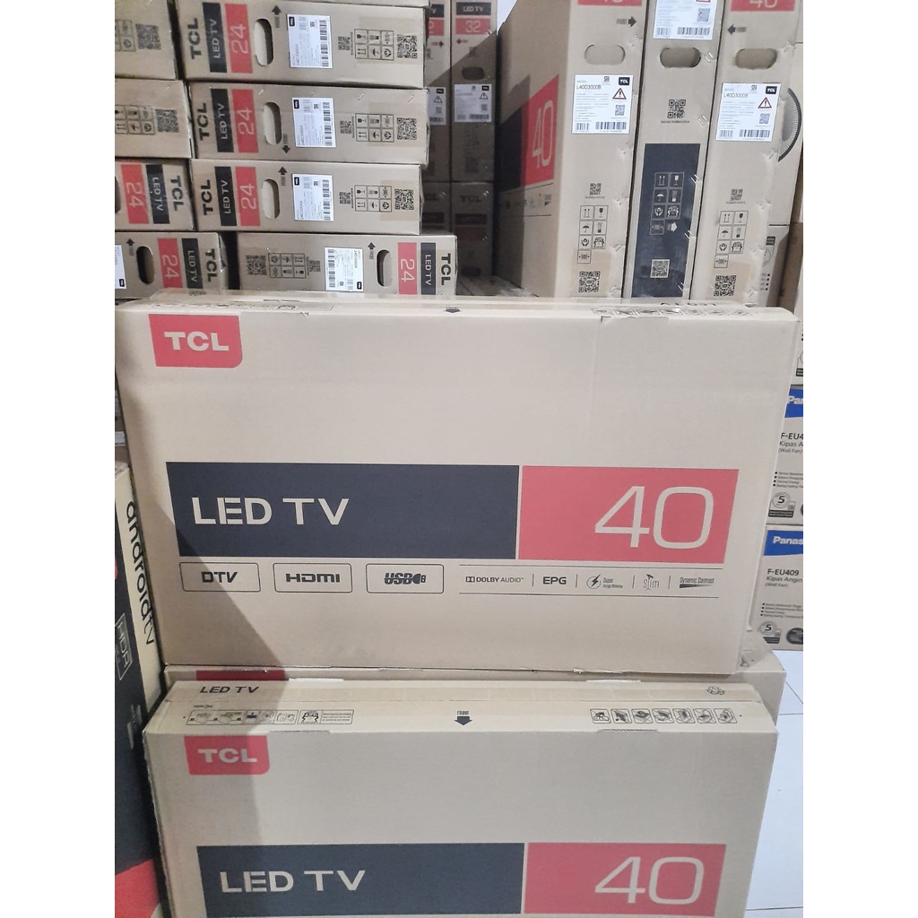 TCL LED Digital TV 40&quot; Full HD FHD DVB-T2 HDMI 40D3000B 40D3000 LED TV