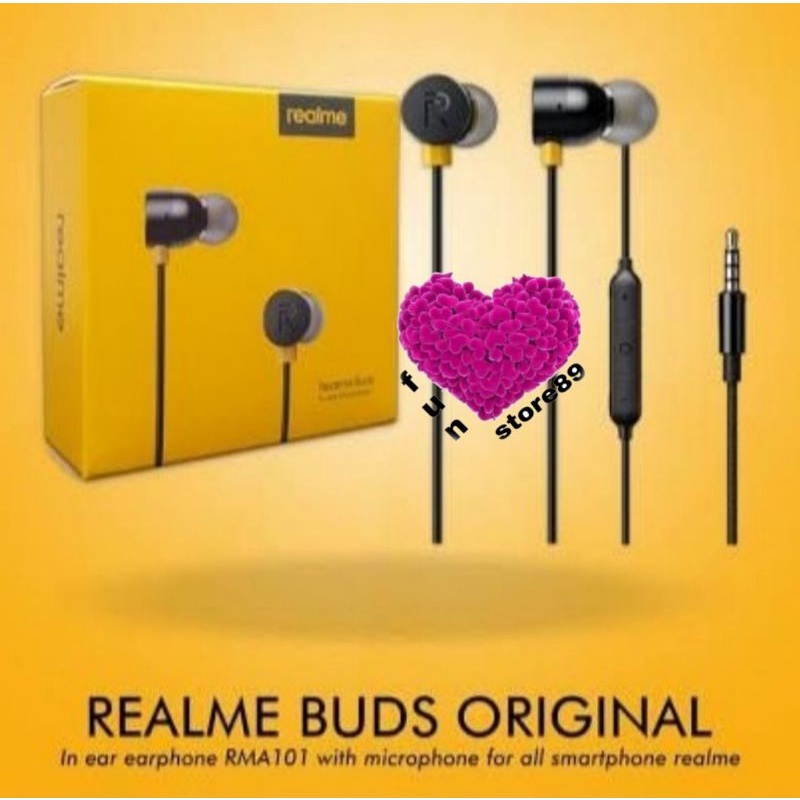 Headset Realme Original Realme Bud Original Earphone