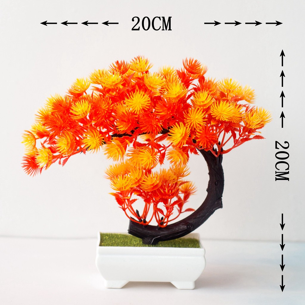 AM571 Bunga Plastik / Pajangan Bunga Artifisial / Vas Petak-2