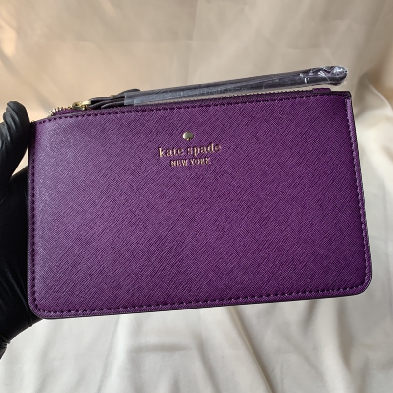 Kate Spade Slim Bee Wristlet / Pouch Purple