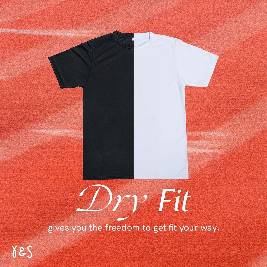 Kaos Active Dry Fit untuk sportswear YNS / Dry Fit Yarnspindle